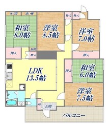 鶯橋マンションの物件間取画像